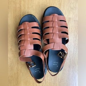 Monroe Plataforma Sandals - Brown - size 9.5W - New